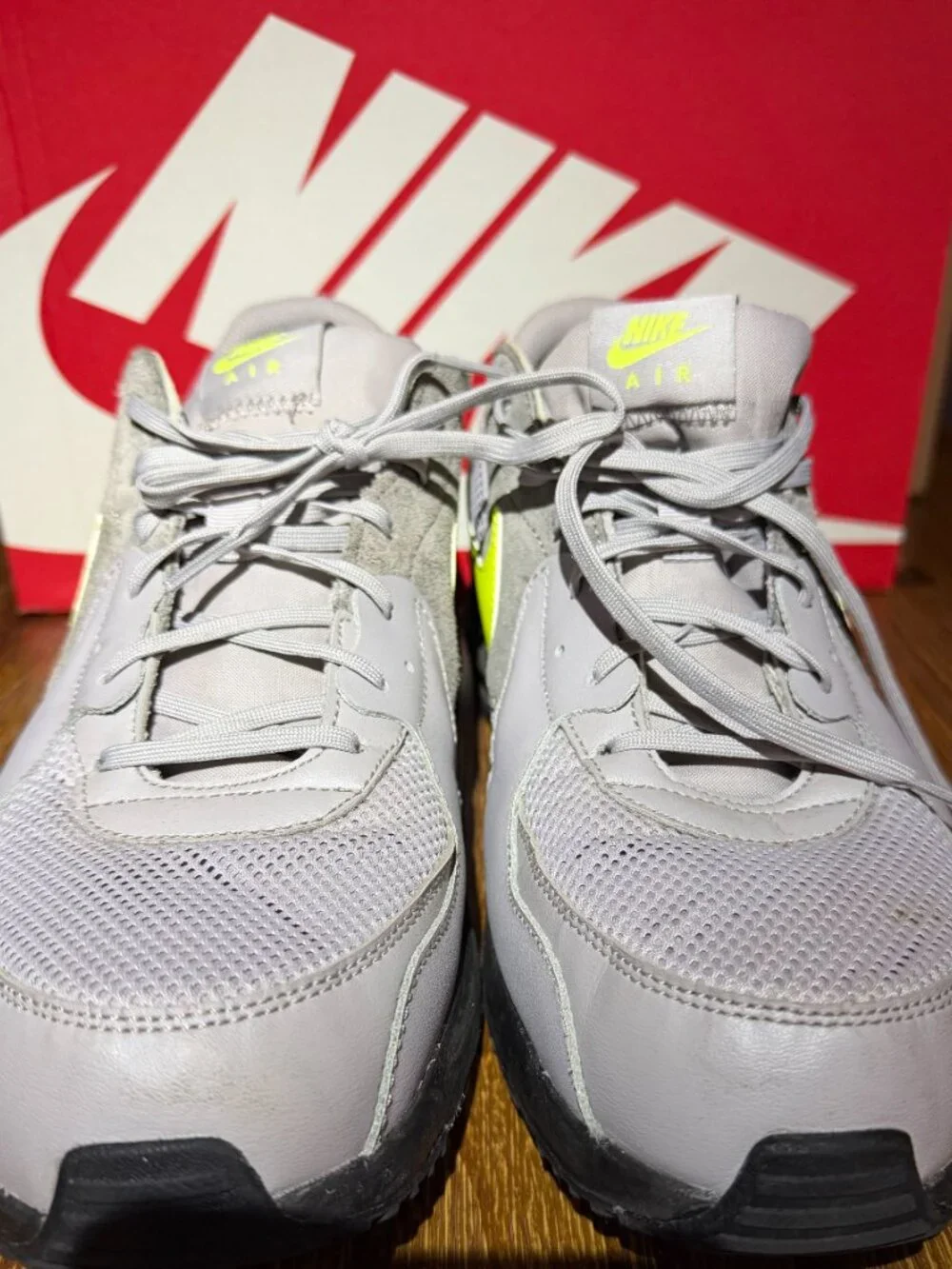 Nike Air Max Excee Atmosphere Grey Neon Yellow Men’s Size 14 - Picture 2 of 8